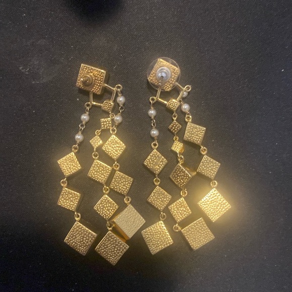 Beautiful original Swarovski pink crystal chandelier earrings - Picture 2 of 7